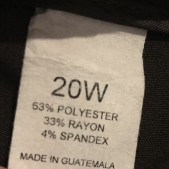 Ninety Woman dress pants in chocolate brown, size 20, zipper/button front. - Picture 8 of 10